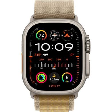 Apple Watch Ultra 2 49mm Natural Titanium Case with Tan Alpine Loop (Small) 2024