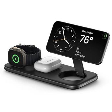 Безпровідна зарядка Satechi Trio Qi2 Wireless Charging Pad Space Grey (ST-QTPM-EA)