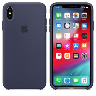 Чехол Silicone Case для iPhone XS Max (Midnight Blue)