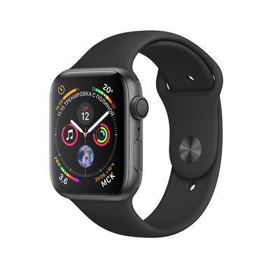 Apple Watch Series 4 GPS 40mm Space Gray Aluminum Case with Black Sport Band (MU662)