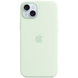 Apple Silicone Case iPhone 15 (Soft Mint) HQ