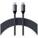 Кабель Satechi USB-C to USB-C Cable 100W Space Gray (2 m) (ST-TCC2MM)