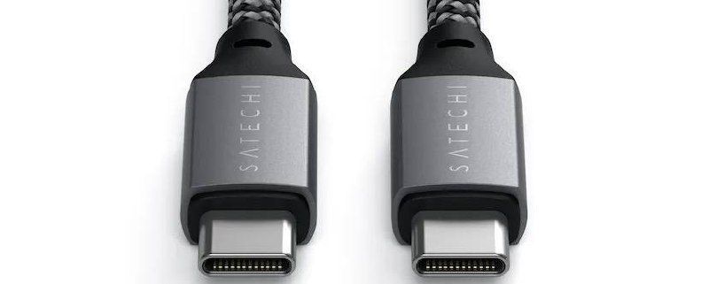 Кабель Satechi USB-C to USB-C Cable 100W Space Gray (2 m) (ST-TCC2MM)