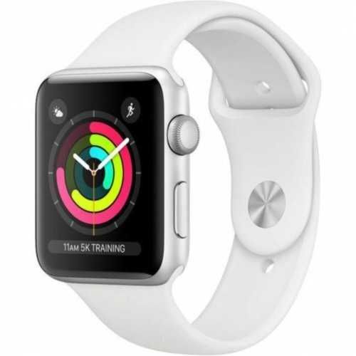 Apple Watch Series 3 38mm GPS Silver Aluminum Case with White