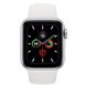 Б/У Apple Watch Series 5 GPS 40mm Silver Aluminum Case with White Sport Band (MWV62)