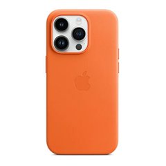 Apple iPhone 14 Pro Leather Case with MagSafe - Orange (MPPL3)