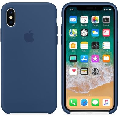iPhone X Silicone Case (Blue Cobalt)
