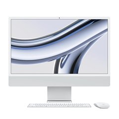 Apple iMac 24 with Retina 4.5K, Apple M3, 256GB, 8 CPU / 10 GPU, 8GB RAM, Silver (MQRJ3) (2023)
