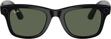 Смарт-окуляри Ray-Ban Смарт-окуляри Meta Wayfarer Shiny Black Frame Green Lenses (RW4006 601/71 50-22)