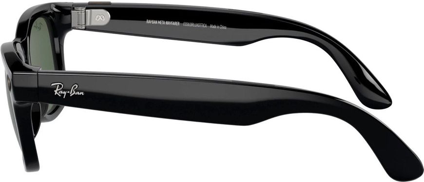 Смарт-окуляри Ray-Ban Смарт-окуляри Meta Wayfarer Shiny Black Frame Green Lenses (RW4006 601/71 50-22)