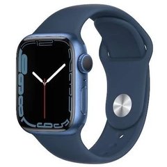 Apple Watch Series 7 41mm GPS Blue Aluminum Case With Blue Sport Band (MKN13) - БУ