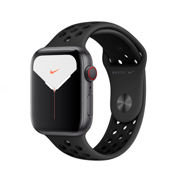 Apple Watch Series 5 Nike GPS 44mm Space Gray Aluminum Case with Anthracite/Black Sport Band (MX3W2)