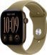 Смарт-годинник Apple Watch Series 12 GPS 42mm Dark Bronze Aluminum Case with Olive Sport Band S/M (MJEF4)