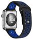 Ремінець Apple Watch 42/44mm Sport Nike 1:1 Original (Black/Blue)
