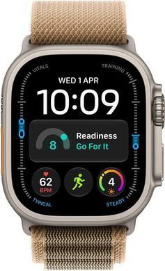 Смарт-годинник Apple Watch Ultra 4 Natural Titanium Case with Desert Alpine Loop - Medium (MJAF4)