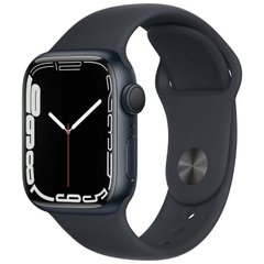 Apple Watch Series 7 45mm GPS Midnight Aluminum Case With Midnight Sport Band (MKN53)_БУ