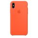 iPhone X Silicone Case - Spicy Orange