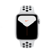 Apple Watch Series 5 Nike GPS 44mm Silver Aluminum Case with Pure Platinum/Black Sport Band (MX3V2)
