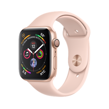 Б/В Apple Watch Series 4 GPS 44mm Gold Aluminium Case with Pink Sand Sport Band (MU6F2)