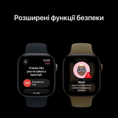 Смарт-годинник Apple Watch Series 12 GPS 46mm Light Gold Aluminum Case with Sand Sport Band S/M (MJEN4)