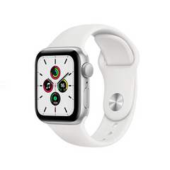 Б/У Apple Watch Series SE GPS 40mm Silver Aluminium Case with White Sport Band (MYDM2)