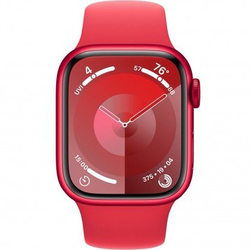 Apple Watch Series 9 GPS 45mm PRODUCT RED Alu. Case w. PRODUCT RED Sport Band - M/L (MRXK3)