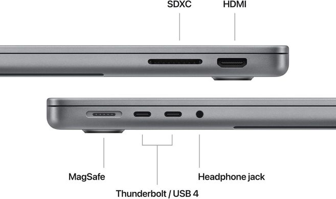 Apple MacBook Pro 14 with Apple M3, 1TB, 8 CPU / 10 GPU, 8GB RAM, Silver 2023 (MR7K3)