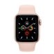 Apple Watch Series 5 GPS 40mm Gold Aluminum Case with Pink Sand Sport Band (MWV72)