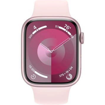 Apple Watch Series 9 GPS 41mm Pink Aluminum Case w. Light Pink S. Band - S/M (MR933)