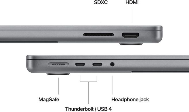 Apple MacBook Pro 14 with Apple M3 Pro, 512GB, 11 CPU / 14 GPU, 18GB RAM, Silver 2023 (Apple MacBook Pro 14 with Apple M3 Pro, 512GB, 11 CPU / 14 GPU, 18GB RAM, Silver 2023 (MRX63))