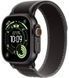Apple Watch Ultra 3 GPS + LTE, 49mm Black Titanium Case with Black/Charcoal Trail Loop - M/L (MF1H4)