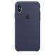 iPhone X Silicone Case - Midnight Blue