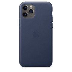 Чехол Leather Case для iPhone 11 Pro Max (Midnight Blue)
