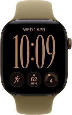 Смарт-годинник Apple Watch Series 12 GPS 46mm Dark Bronze Aluminum Case with Olive Sport Band S/M (MJEQ4)