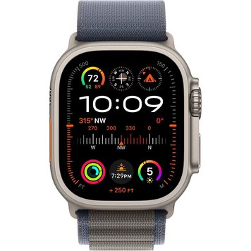 Apple Watch Ultra 2 GPS + Cellular 49mm Titanium Case with Blue Alpine Loop - Large (MREQ3/MRFD3)