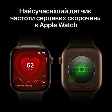 Смарт-годинник Apple Watch Series 12 GPS 46mm Dark Bronze Aluminum Case with Olive Sport Band S/M (MJEQ4)