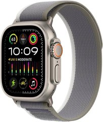 Apple Watch Ultra 2 49mm GPS + LTE Titanium Case with Green/Gray Trail Loop