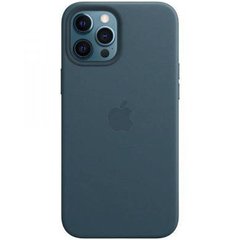 Чoхол Leather Case With Magsafe for iPhone 12/12 Pro  (Deep Navy)