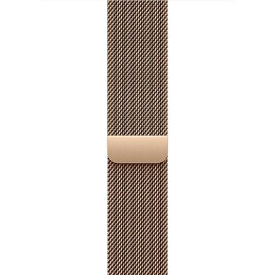 Apple Watch Series 10 GPS + LTE, 42mm Gold Titanium Case with Gold Milanese Loop