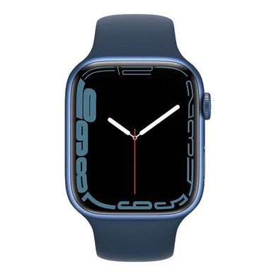 Apple Watch Series 7 45mm GPS Blue Aluminum Case With Blue Sport Band (MKN83)_OB