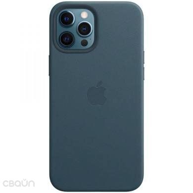 Чехол Leather Case With Magsafe for iPhone 12/12 Pro  (Deep Navy)