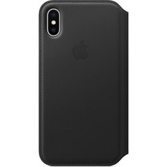 iPhone X Leather Folio - Black