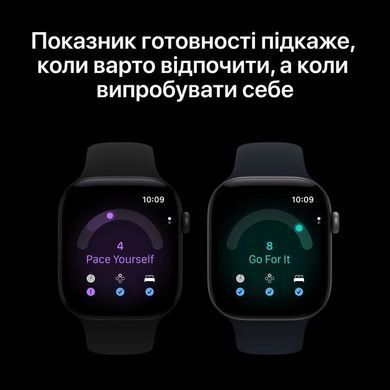 Смарт-годинник Apple Watch Series 12 GPS 46mm Black Aluminum Case with Black Sport Band S/M (MJEK4)