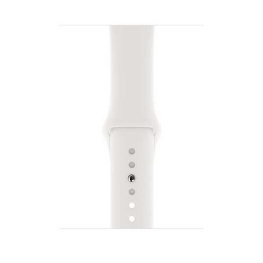 Apple Watch Series 4 GPS 44mm Silver Aluminum Case with White