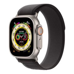 Apple Watch Ultra 49mm Titanium Case with Black/Gray Trail Loop M/L (MQFX3)