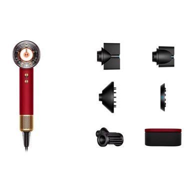 Фен Dyson Supersonic HD16 Nural Straight+Wavy Red Velvet/Gold (493117-01)