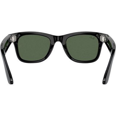 Смарт-окуляри Ray-Ban Meta Wayfarer Gen 2 Large Shiny Black Frame / G-15 Green Lenses (RW4012 601/71 53-22)