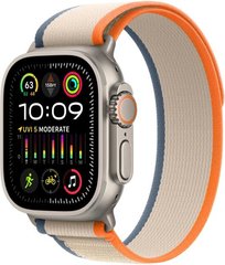 Apple Watch Ultra 2 49mm GPS + LTE Titanium Case with Orange/Beige Trail Loop