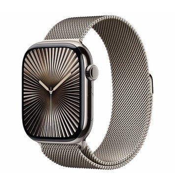 Apple Watch Series 10 GPS + LTE, 42mm Natural Titanium Case with Natural Milanese Loop