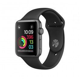 Watch Apple Watch Series 1 38mm Space Gray Aluminum Case with Black Sport Band (MP022)